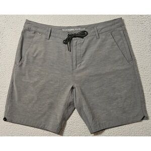 Baja Llama Men's Magellan Explorer Gray Stretch Active Shorts Sz 36 x 9